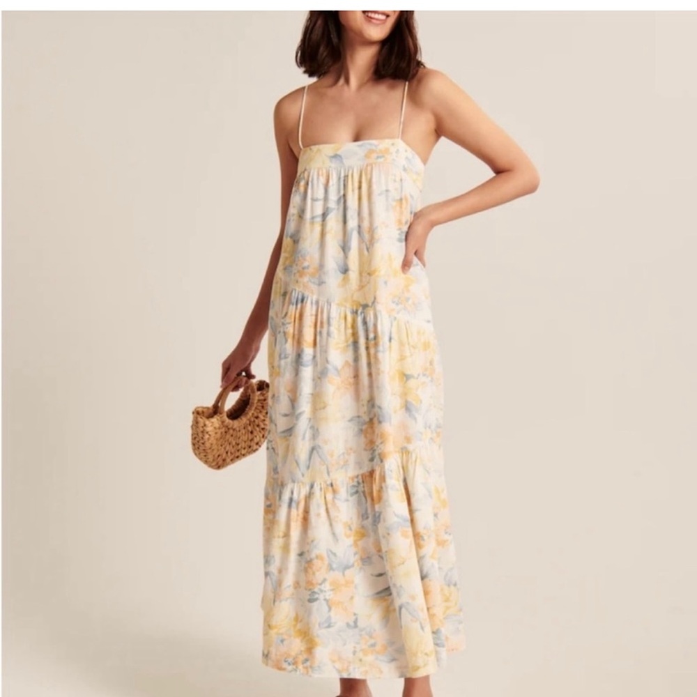 Abercrombie tiered maxi dress